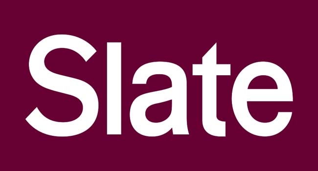 Logo de Slate signalant une recension du podcast « Nos chaînons invisibles »